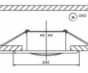 OPRAWKA OPRAWA HALOGENOWA LED RUCHOMA 2115 BIAŁA