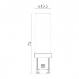 ŻARÓWKA LED G9 12W 6500K 1080lm