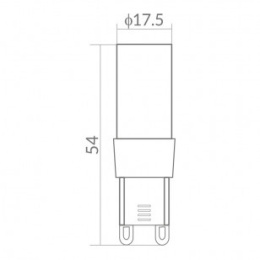 ŻARÓWKA LED G9 5W 6500K 450lm