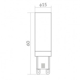 ŻARÓWKA LED G9 7W 6500K 630lm