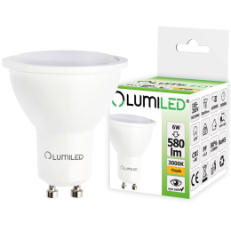 Żarówka LED GU10 6W 580lm 3000K Ciepła 120°