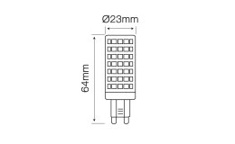 Żarówka LED line® G9 12W 6000K 1160lm 220-240V