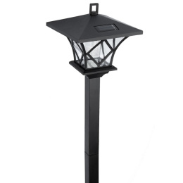 Lampa Solarna Ogrodowa LED RIBES Latarnia Zewnętrzna 155cm LUMILED