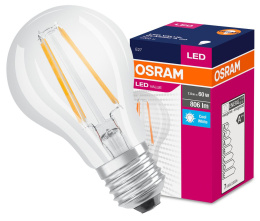 Żarówka LED E27 A60 6.5W = 60W 806lm 4000K 320° Filament OSRAM