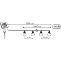Girlanda Solarna Ogrodowa 100x LED Ozdobne Kuleczki 21.8m 3000K Ciepła
