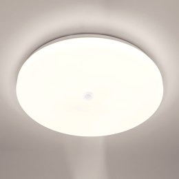 Plafon LED Lampa Sufitowa Natynkowa 18W Okrągły Czujnik Ruchu 33 cm