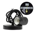 Lampa wisząca Ozdobna oprawa E27 Czarny mat przewód czarny Loft