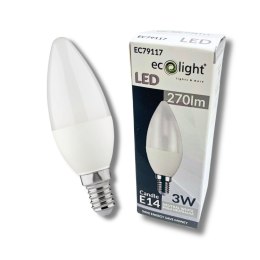 Żarówka E14 LED ŚWIECZKA 3W = 25W 270lm Barwa Neutralna 4000K Oszczędna