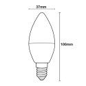 Żarówka E14 LED ŚWIECZKA 5W = 45W 450lm Barwa Neutralna 4000K Oszczędna