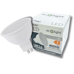 ŻARÓWKA LED MR16 5W 12V AC/DC 4000K 400lm NEUTRALNA