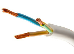 Przewód elektryczny okrągły H03VVF OMY 300V 3x0,75 linka Biała 1m