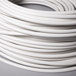 Przewód okrągły elektryczny 3x2,5 Biały OWY 500V 3x2,5 H05VV‑F linka 25m