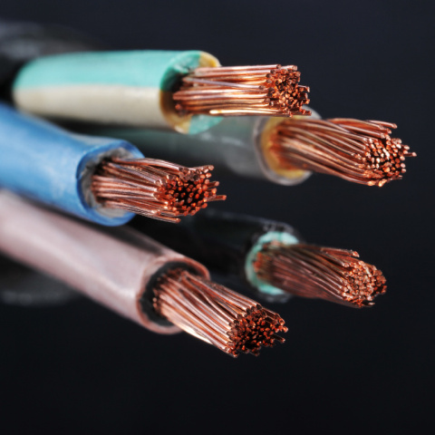 Przewód płaski 1m Kabel 2x0,5 H03VVH2F OMYp 300V 2x0,5 czarny linka 1m