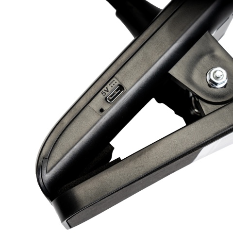 Lampka z elastycznym pałąkiem i regulowanym kloszem