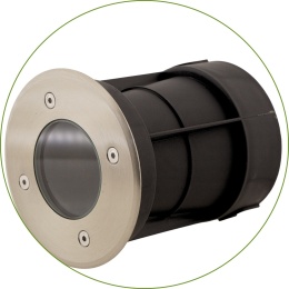 Oprawa najazdowa do LED GU10 okrągła IP67 230V Podjazd Parking do YKY 3x1,5