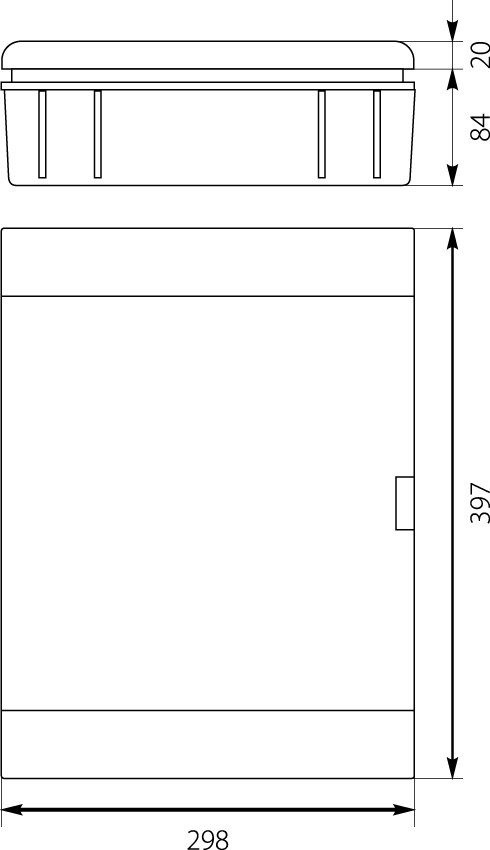 Rozdzielnica podtynkowa SRp-24 (N+PE) IP40,elektro-plast